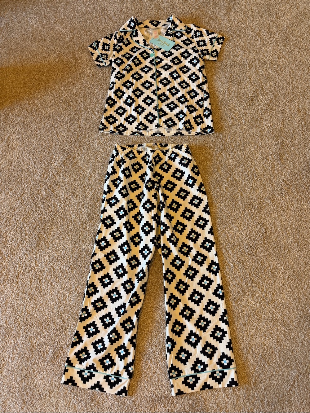 Bedhead Geo Print Pajama set XS NWT